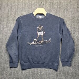 Muhammad Ali Crew Sweatshirt Large Vintage X Ali The Greatest Boxing Photo 2011
